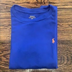 Blue Ralph Lauren Kids Polo T Shirt Size 7